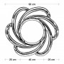 Зеркало солнце с лучами «Линн» Белый в интернет-магазине «Зеркала с подсветкой» фото