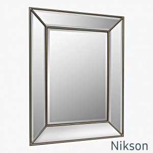 Зеркало настенное в зеркальной раме Nikson Античное Золото
